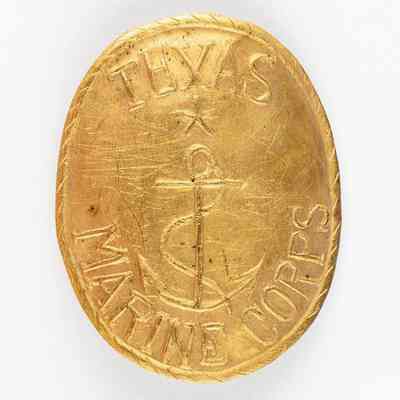 Texas Marine Corps Hat Plate