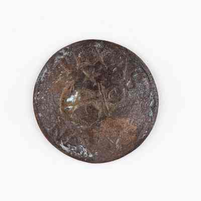 Texas Navy Copper Coat Button
