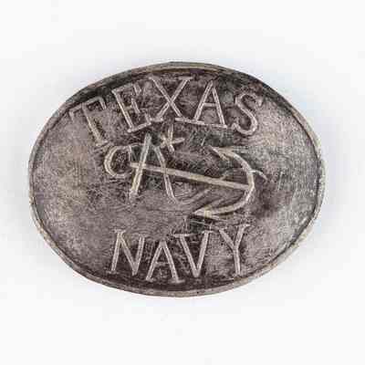 Texas Navy Silver Pouch Plate