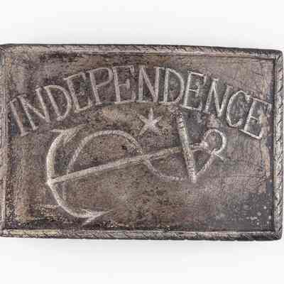 Independence Silver Belt Buckle