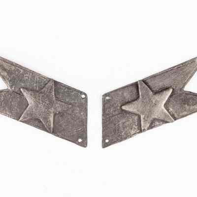 Navy Silver Broad Pennant Collar Insignia