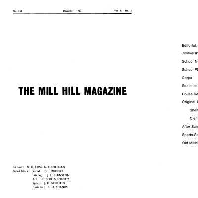 Mill Hill Magazine, vol.93