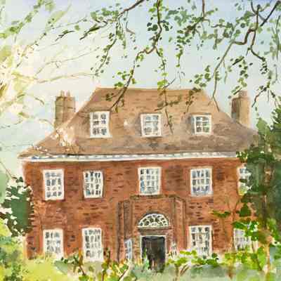 Tim Corbett's Watercolour of Winterstoke House
