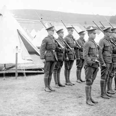 OTC camp, 9 on parade