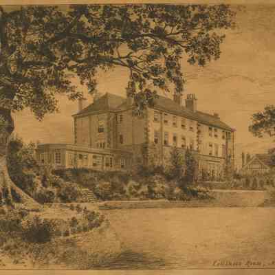 Printed etching of Collinson House