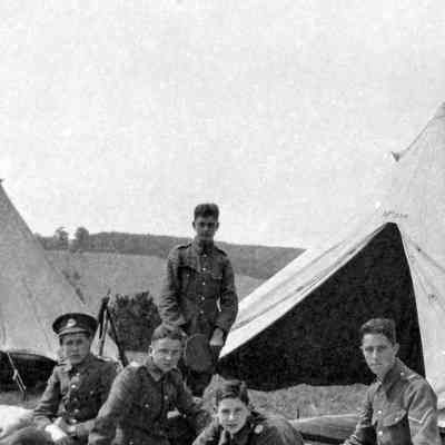 OTC camp: groups of boys