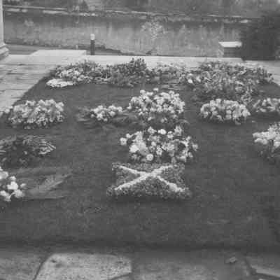 Memorial flowers for McClure 1922