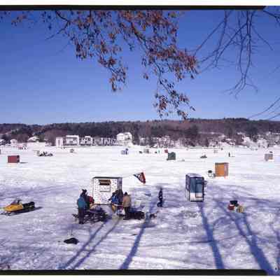 Ice Fishing Lake Winnipesaukee Meredith, NH