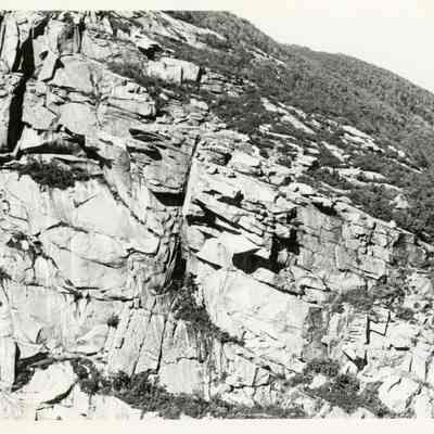 Straight-forward Perspective of Cannon Cliff
