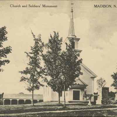 Church and Soldiers' Monument Madison NH