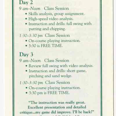 The Balsams Grand Resort Hotel Centennial Golf School