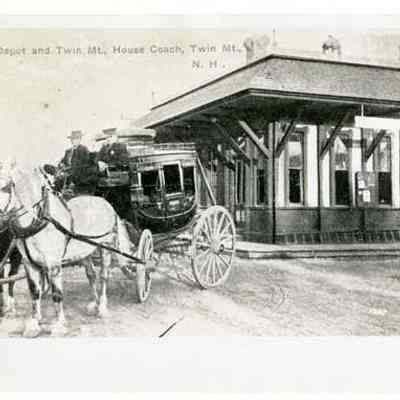 B & M R.R. Depot and Twin Mt. House Coach, Twin Mt., N.H.