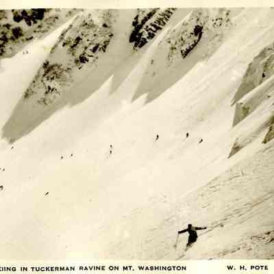 1146-Skiing in Tuckerman Ravine on Mt. Washington W.H. Pote