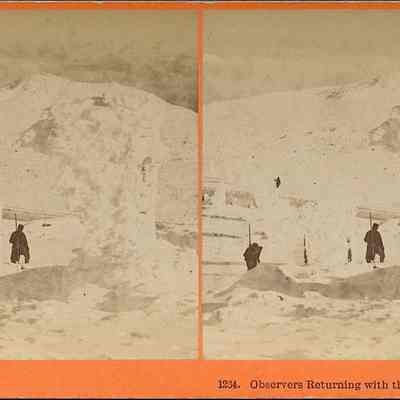 Observers Returning with the Mail, Mt Washington.