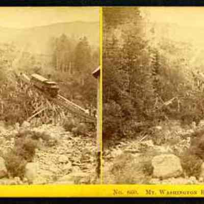 Mount Washington Railroad from the Depot