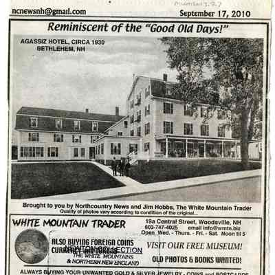 Agassiz Hotel clipping