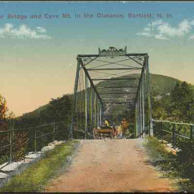 Saco River Bridge and Cave Mt. In the distance, Bartlett NH