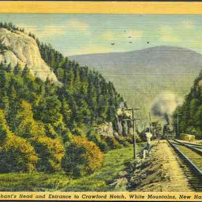 Elephant's Head and Entrance to Crawford Notch, White Mountains, New Hampshire