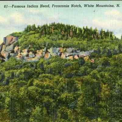 Famous Indian Head, Franconia Notch, White Mountains, N. H.