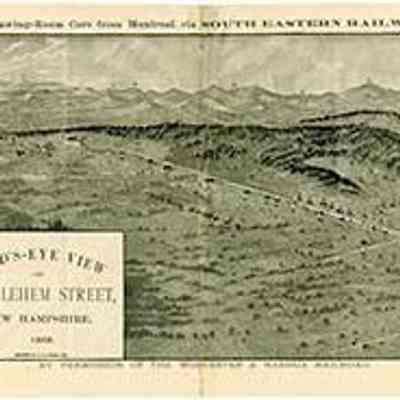 Bird's-Eye View of Bethlehem Street, New Hampshire, 1882