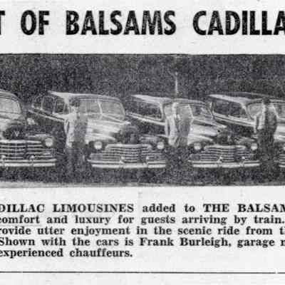 Fleet of Balsams Cadillacs