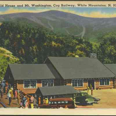 New Marshfield House and Mt. Washington, Cog Railway, White Mountains, N. H