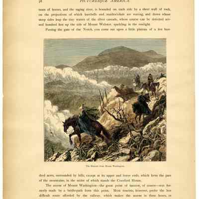 The Descent from Mount Washington - Picturesque America