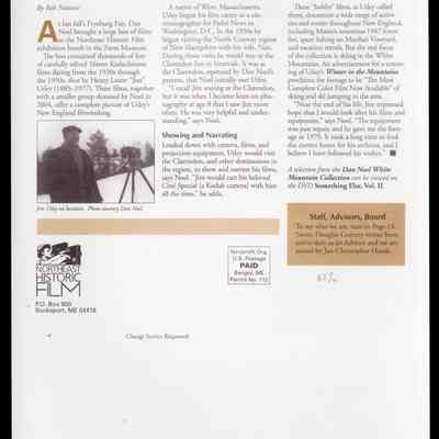 Northeast Historic Film Newsletter