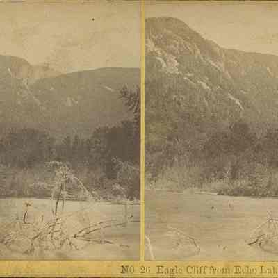 Eagle Cliff from Echo Lake, Franconia Notch NH.
