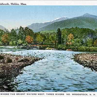 Where the Bright Waters meet, Three Rivers, No. Woodstock, N. H.