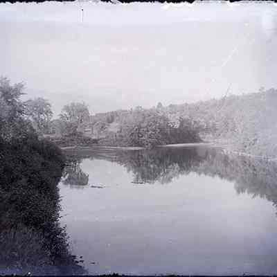 Body of Water Through the Trees
