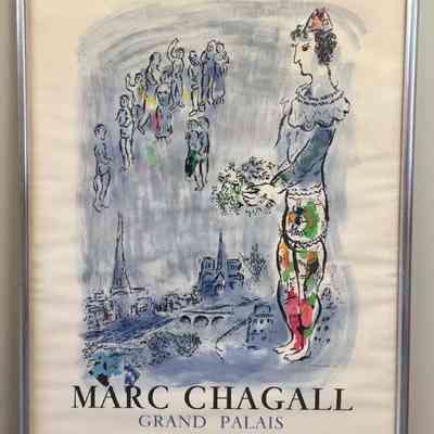 Marc Chagall Grand Palais Exhibit Poster