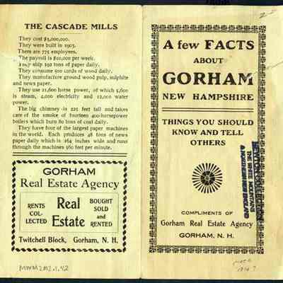 A Few Facts About Gorham New Hampshire