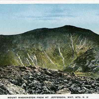 Mount Washington from Mt. Jefferson. Wht. Mts. N.H.