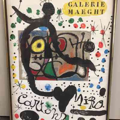 Joan Miró, Galerie Maeght, Miro Cartons Exhibit Poster
