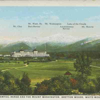 The Presidential Range and the Mount Washington, Bretton Woods, White Mountains, N.H.