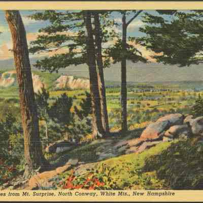 The Ledges from Mt. Surprise, North Conway, White Mts., New Hampshire.