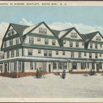 The Howard Hotel in Winter, Bartlett, White Mts. NH.