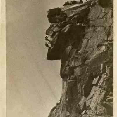 Repairs on The Old Man of the Mountain
