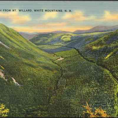 Crawford Notch from Mt Willard, White Mountains, N.H.