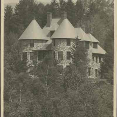 Stone Building with Large Turrets