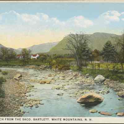 Crawford Notch from the Saco, Bartlett, White Mountains, NH