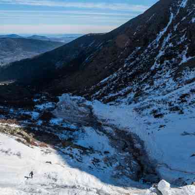 Snow Hiker in Mountain View