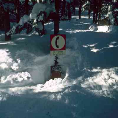 Emergency Phone Located between Tuckerman Ravine and Harvard Cabin