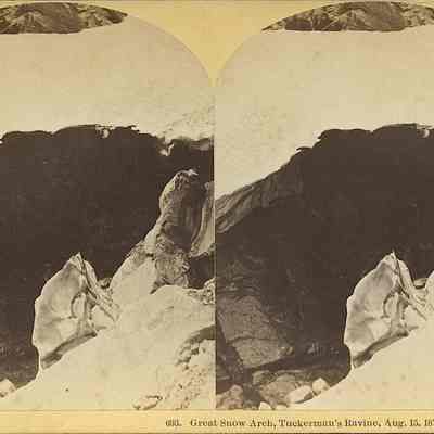Great Snow Arch, Tuckerman's Ravine, Aug 15 1879, from Glen Path.