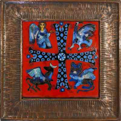 Cross and Evangelist's Symbols