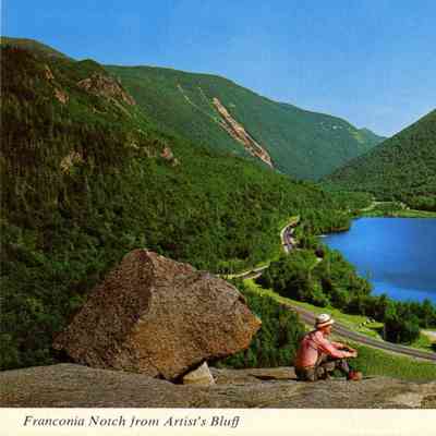 Franconia Notch from Artist's Bluff