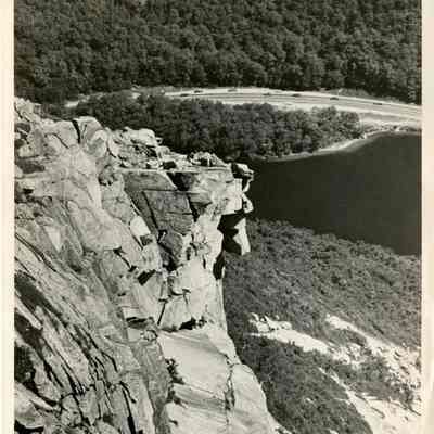 The Old Man of the Mountain Overlooking Profile Lake