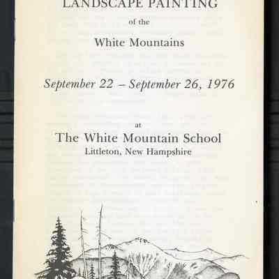 Nineteenth Century Landscape Painting of the White Mountains at the White Mountain School, Littleton, New Hampshire