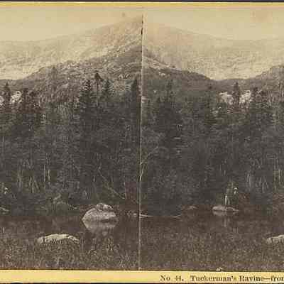 Tuckerman's Ravine from Little Hermit Lake.